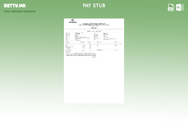 Шаблон за уплатница во модерен стил Hexaware Technologies
